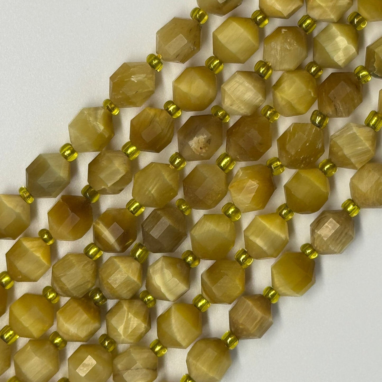 Tiger's Eye Dodecahedron Beads (AAA Quality)