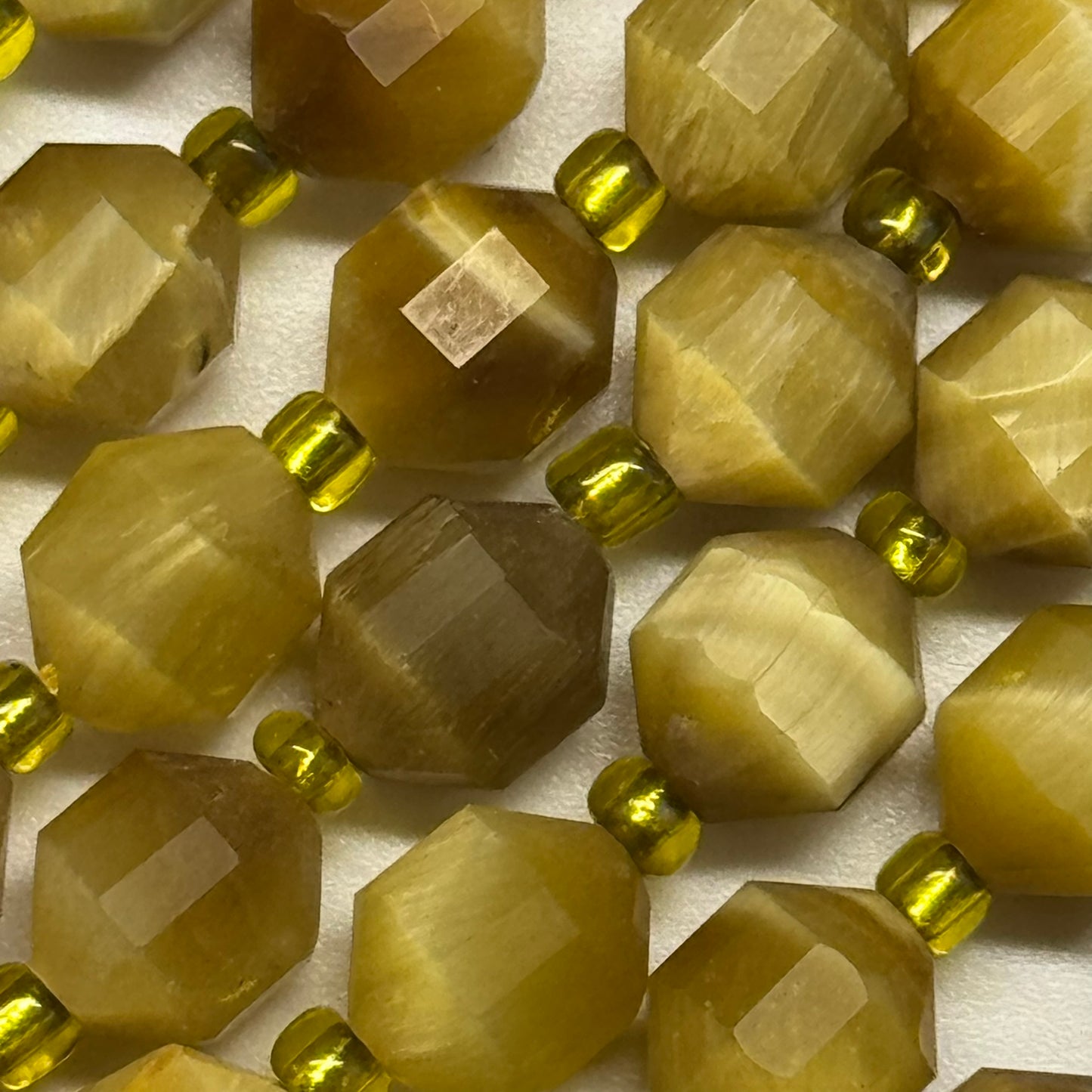 Tiger's Eye Dodecahedron Beads (AAA Quality)