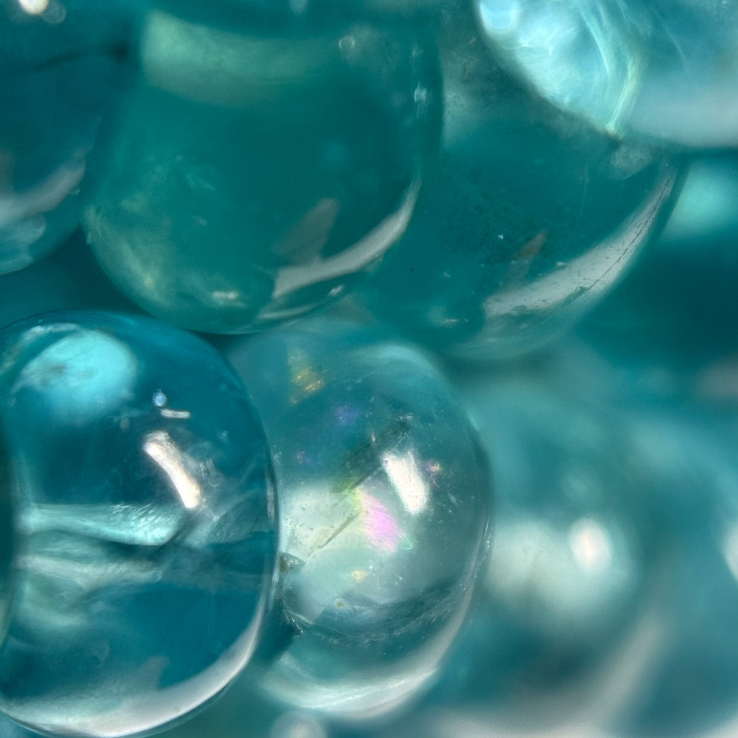 Natural Blue Apatite Rondelle Beads – Graduated Polished Gem for Jewelry