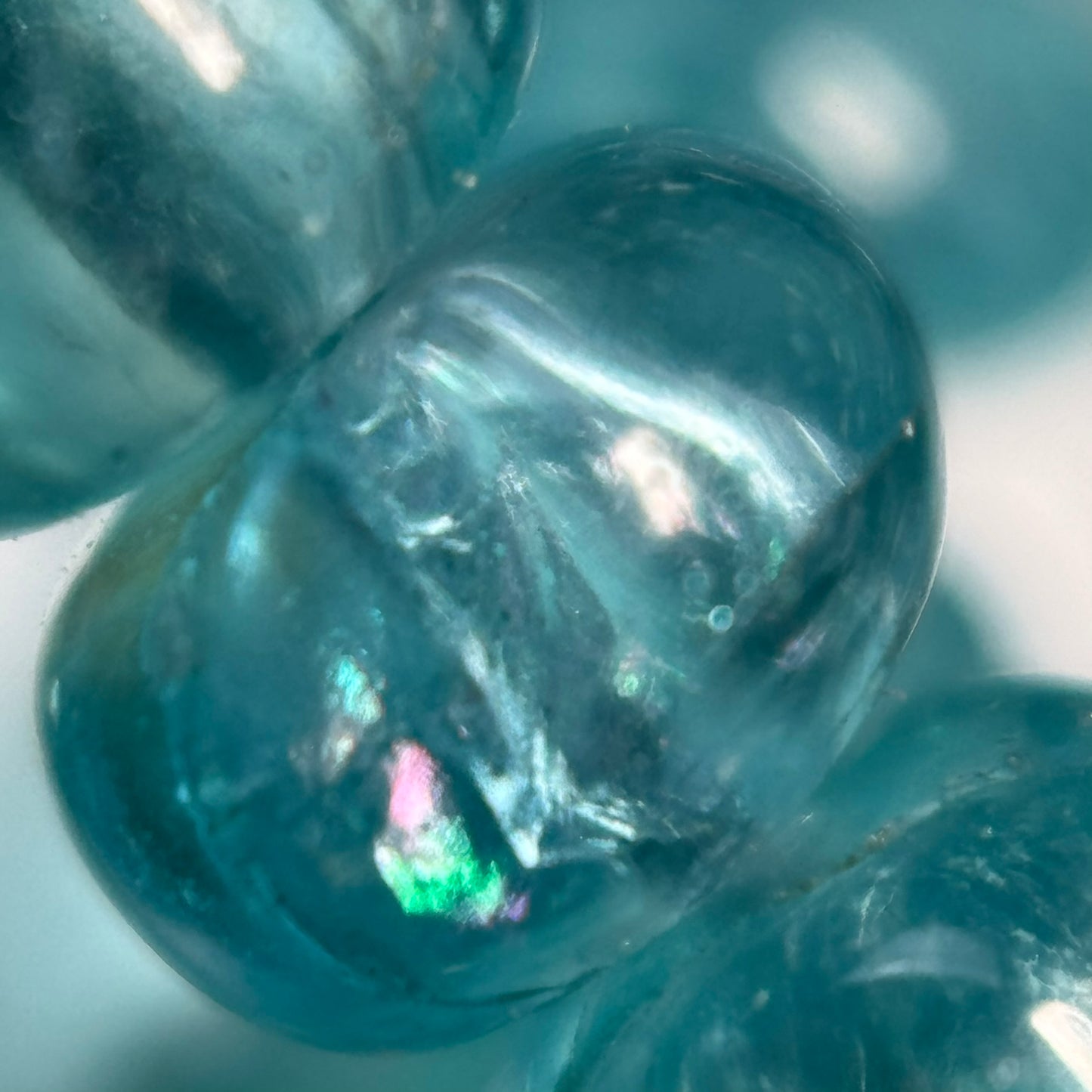 Natural Blue Apatite Rondelle Beads – Graduated Polished Gem for Jewelry