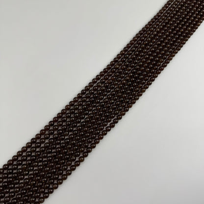 Champagne Garnet Beads - Polished Round