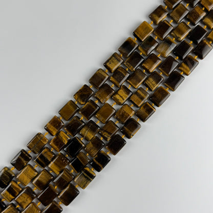 Tiger's Eye Rectangular Shaped Gemstone Beads - (AA Quality)