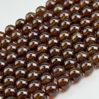Champagne Garnet Beads - Polished Round