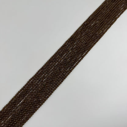 Champagne Garnet Beads - Polished Round