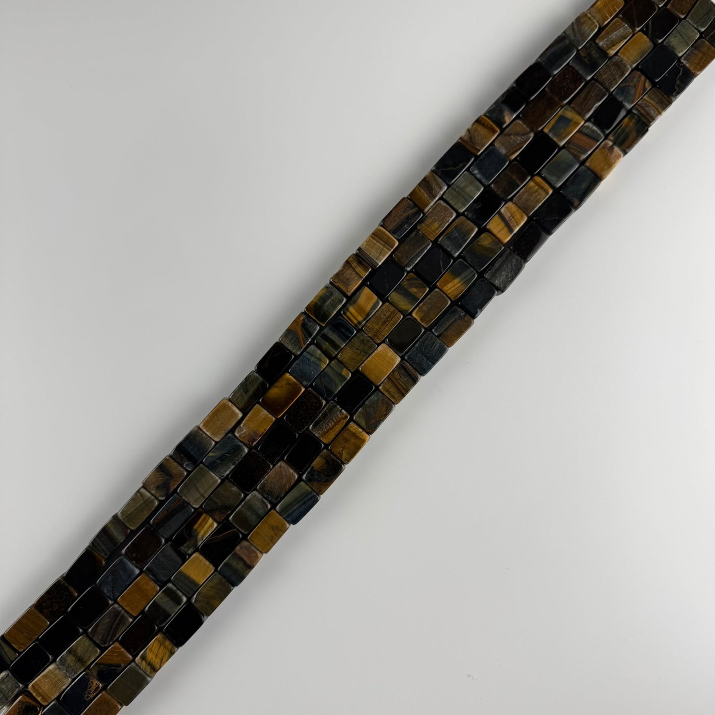 Tiger's Eye Blue/Brown Rectangle Beads (AB Quality)