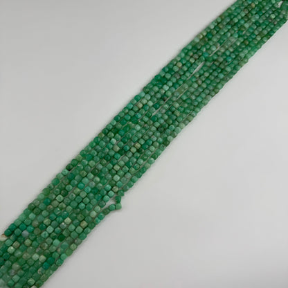 Chrysoprase Beads - Faceted Square