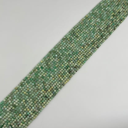 Chrysoprase Beads - Faceted Square