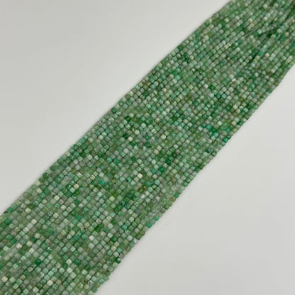 Chrysoprase Beads - Faceted Square