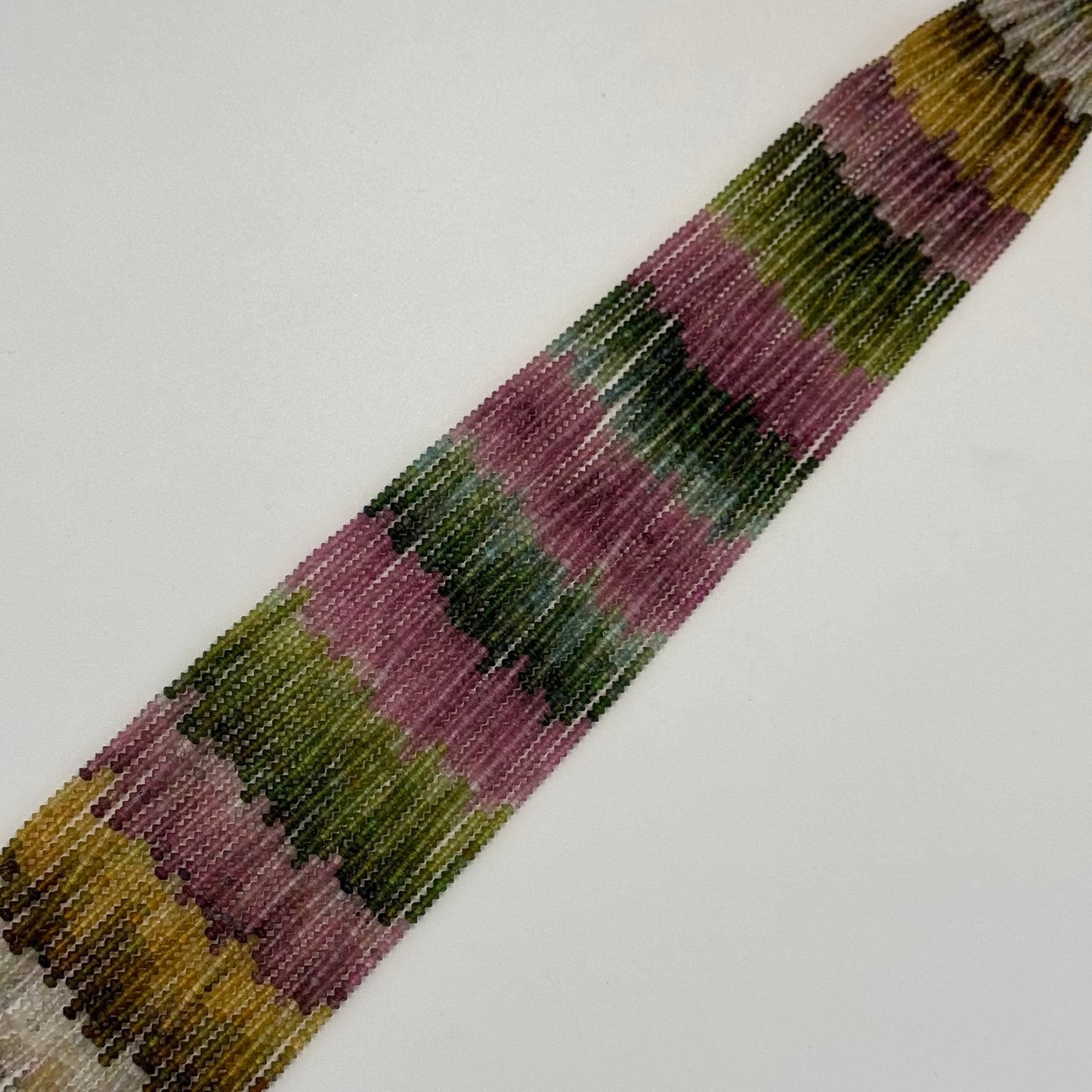 Multicolor Tourmaline Space Ship Beads – Natural Gemstone