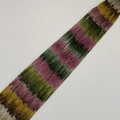 Multicolor Tourmaline Space Ship Beads – Natural Gemstone