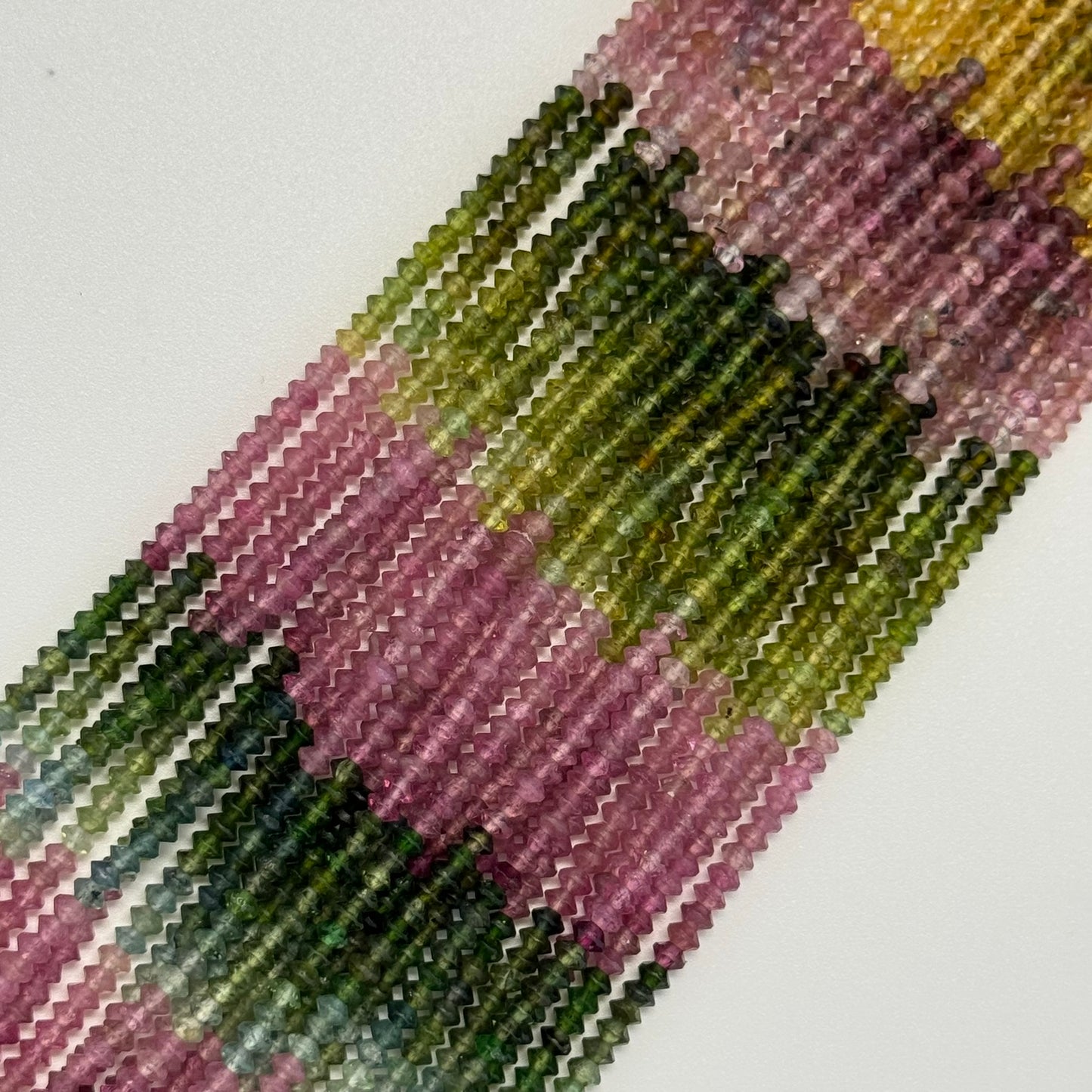 Multicolor Tourmaline Space Ship Beads – Natural Gemstone