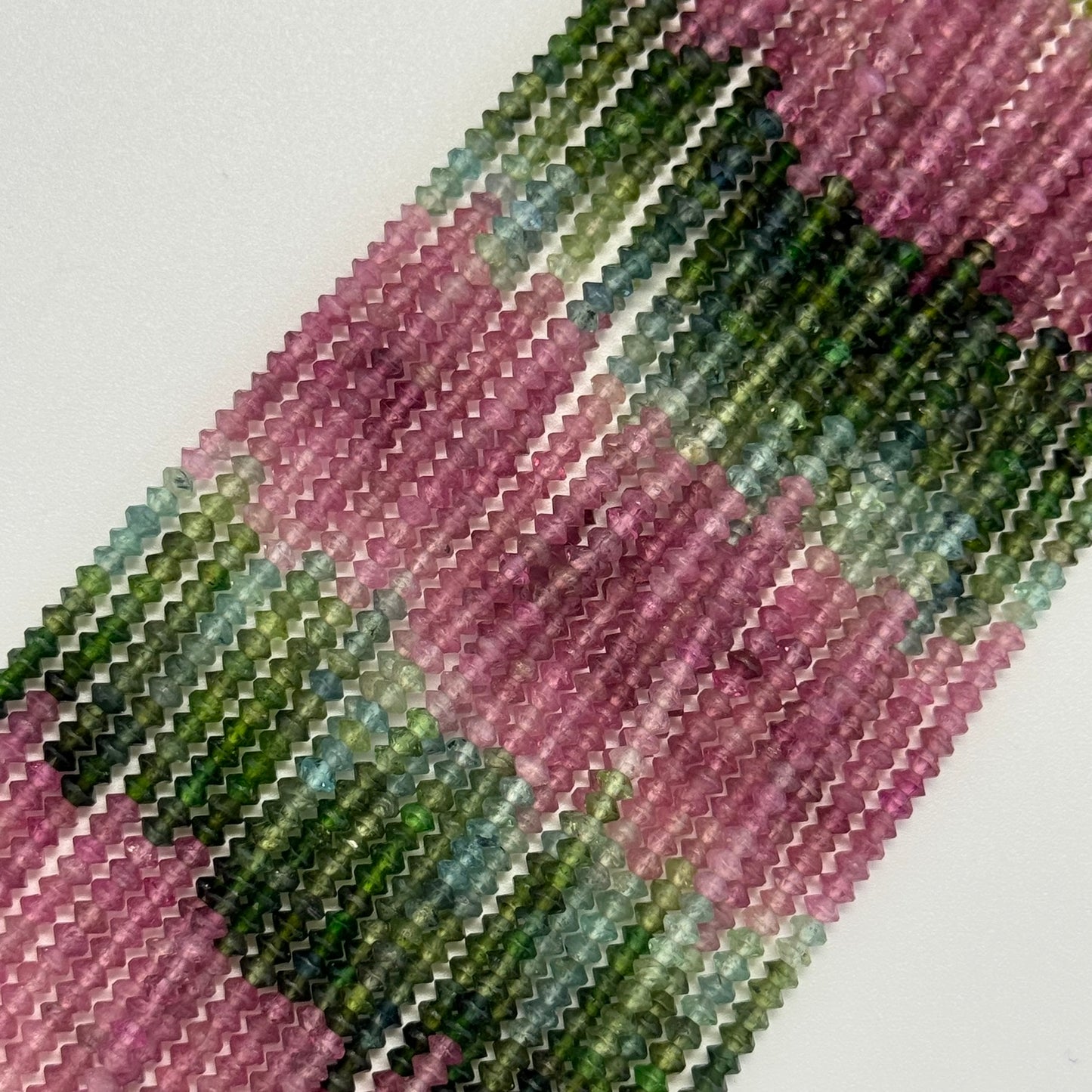 Multicolor Tourmaline Space Ship Beads – Natural Gemstone