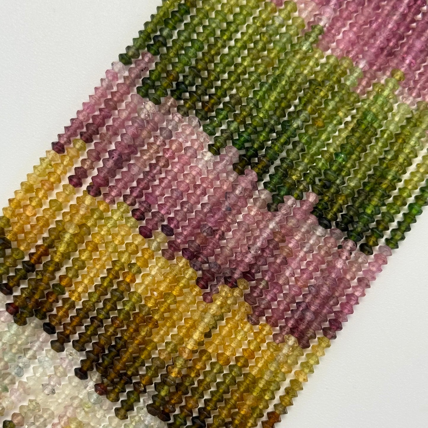 Multicolor Tourmaline Space Ship Beads – Natural Gemstone