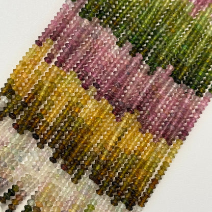 Multicolor Tourmaline Space Ship Beads – Natural Gemstone