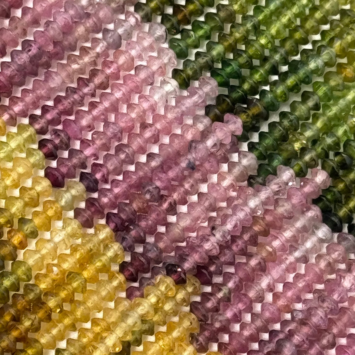 Multicolor Tourmaline Space Ship Beads – Natural Gemstone