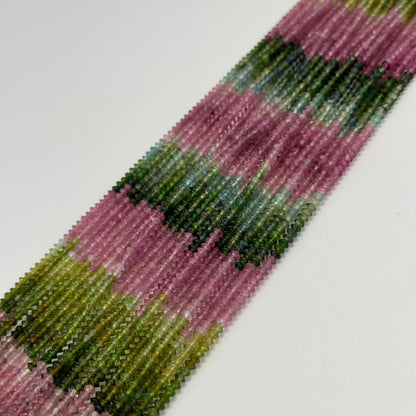 Multicolor Tourmaline Space Ship Beads – Natural Gemstone