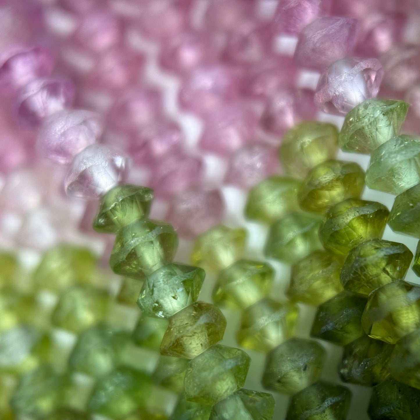 Multicolor Tourmaline Space Ship Beads – Natural Gemstone