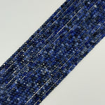 Faceted Sodalite Rondelle Beads