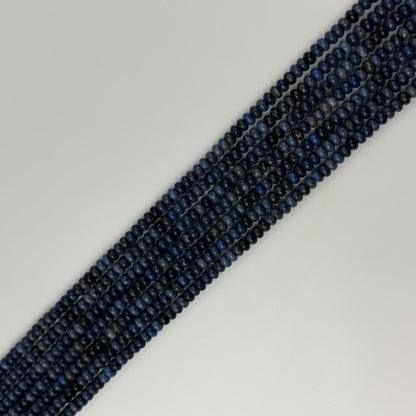 Dumortierite Beads - Polished Rondelle