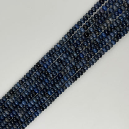 Dumortierite Beads - Polished Rondelle