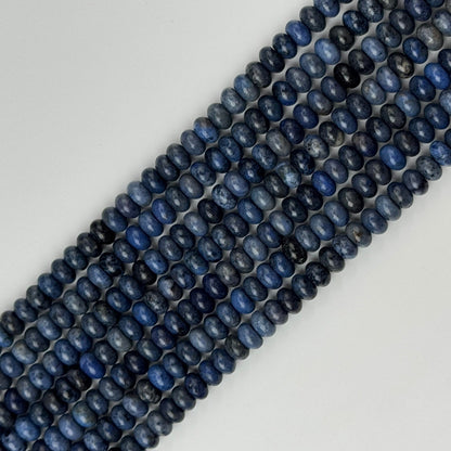 Dumortierite Beads - Polished Rondelle