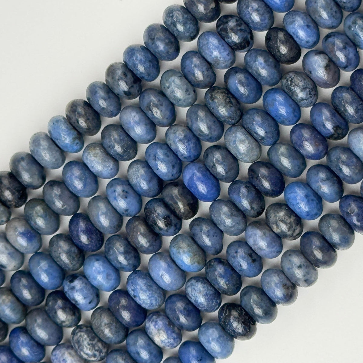 Dumortierite Beads - Polished Rondelle
