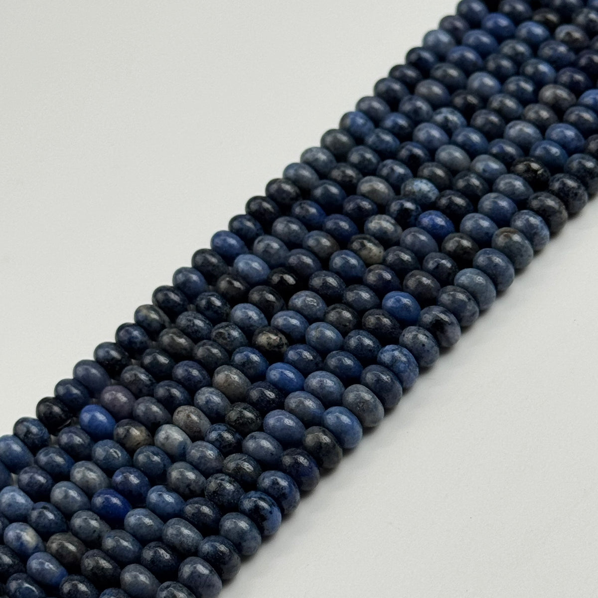 Dumortierite Beads - Polished Rondelle