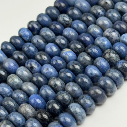Dumortierite Beads - Polished Rondelle