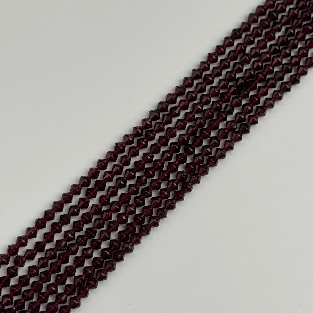 Faceted Garnet Beads - Space Ship