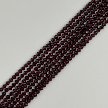 Faceted Garnet Beads - Space Ship