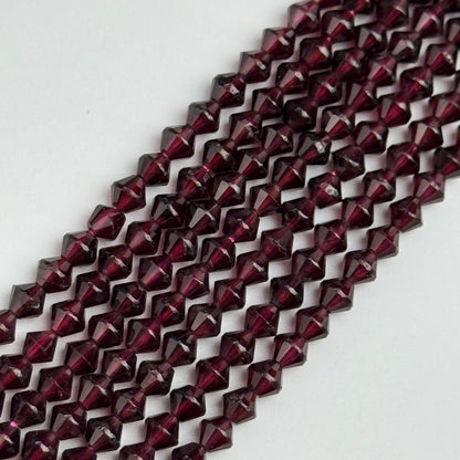 Faceted Garnet Beads - Space Ship