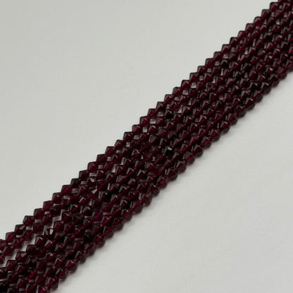 Faceted Garnet Beads - Space Ship