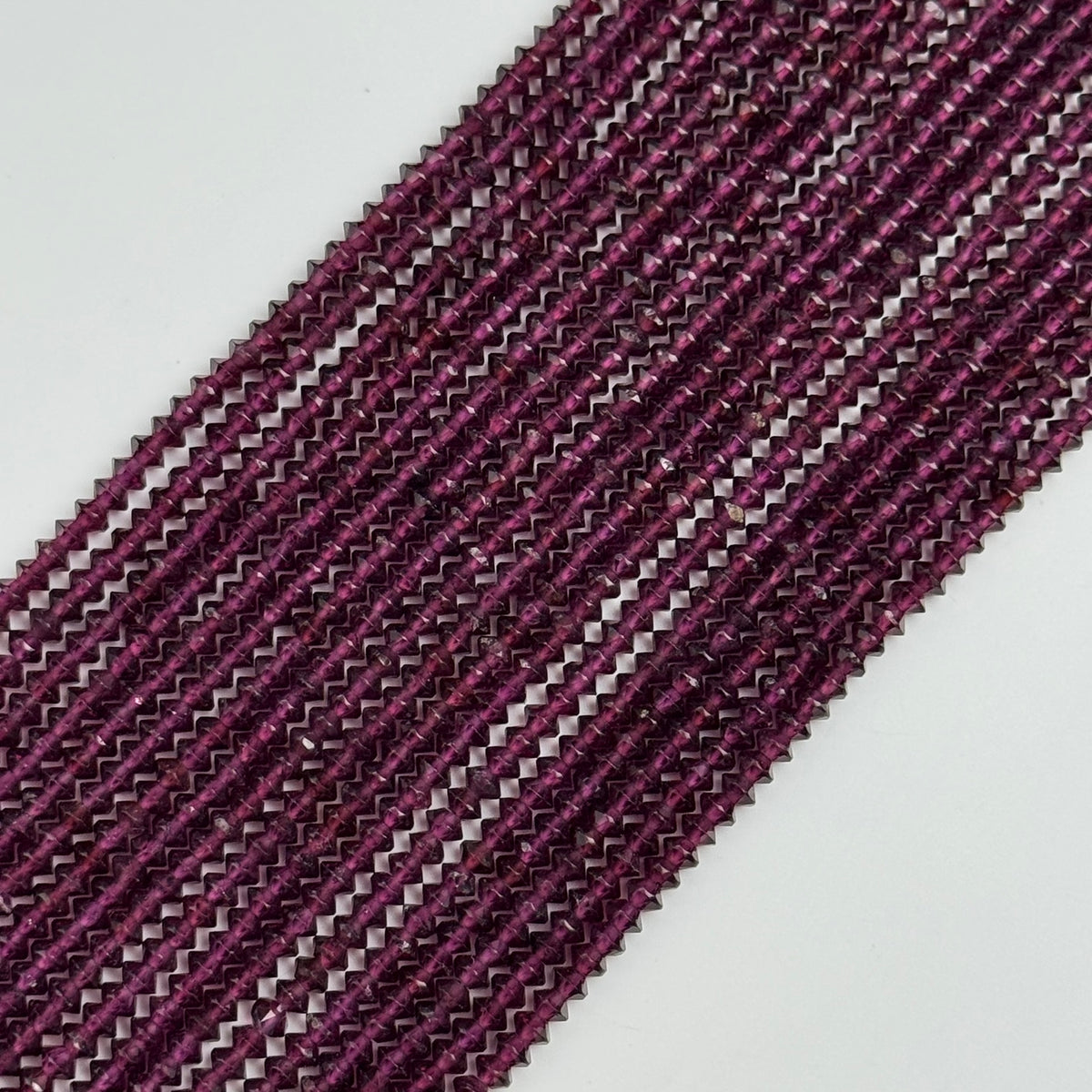 Faceted Garnet Beads - Space Ship