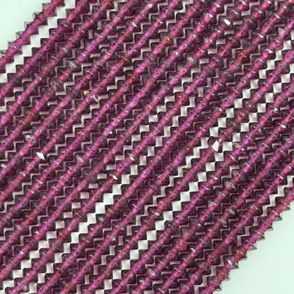 Faceted Garnet Beads - Space Ship