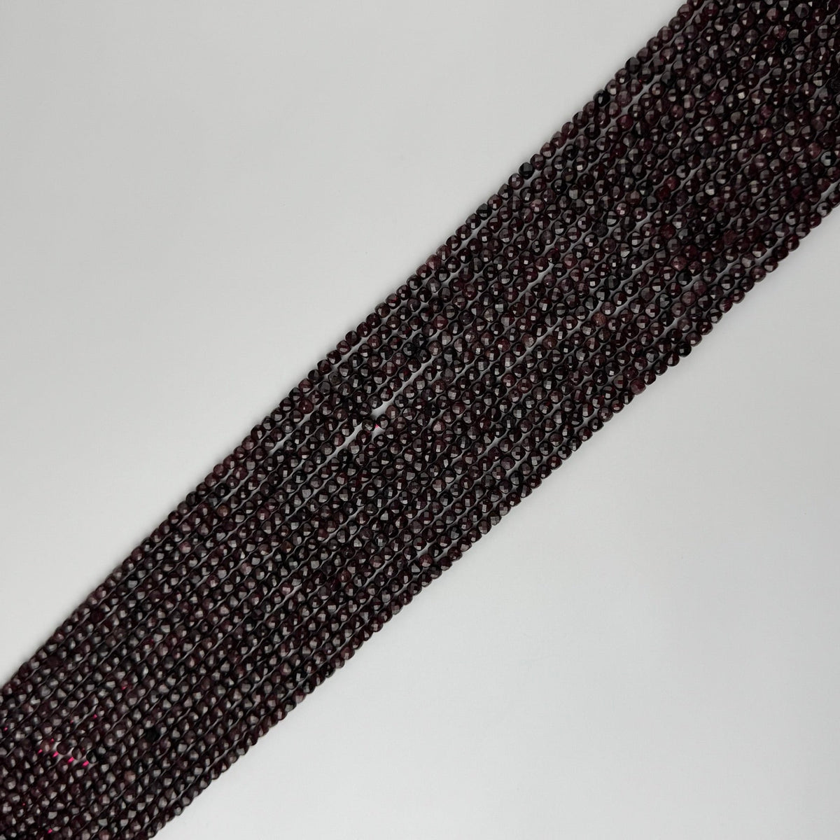 Faceted Garnet Beads - Square Shape (AAAA Quality)
