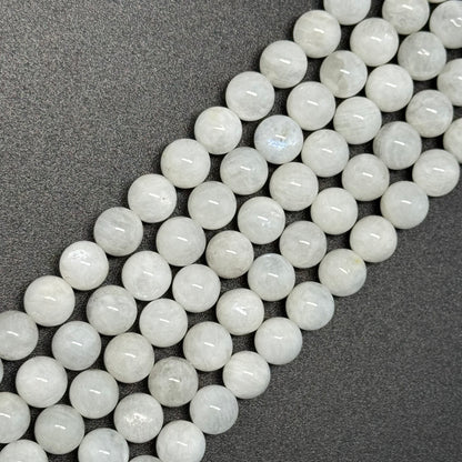 Moonstone Polished Round Beads - (A Quality)