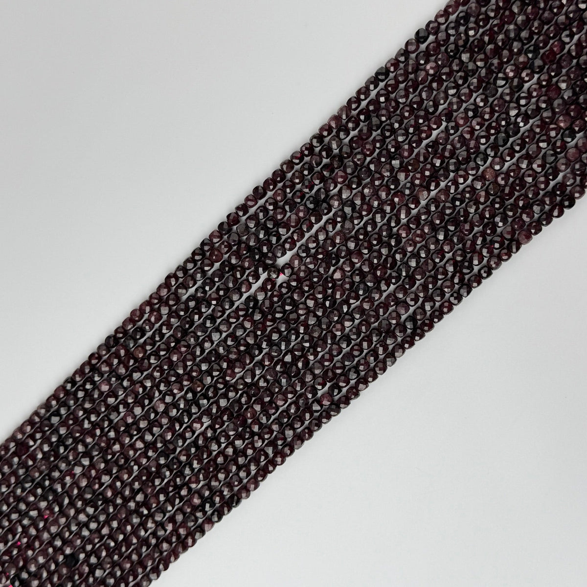 Faceted Garnet Beads - Square Shape (AAAA Quality)
