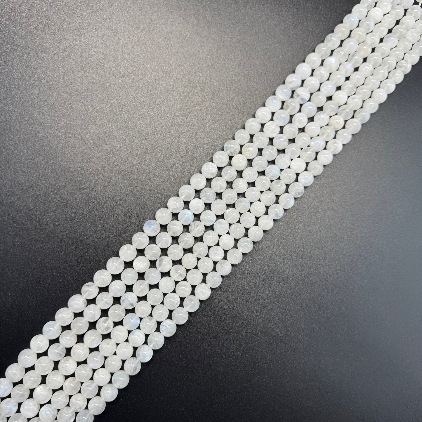 Moonstone Polished Round Beads - (AAAA+ Quality)