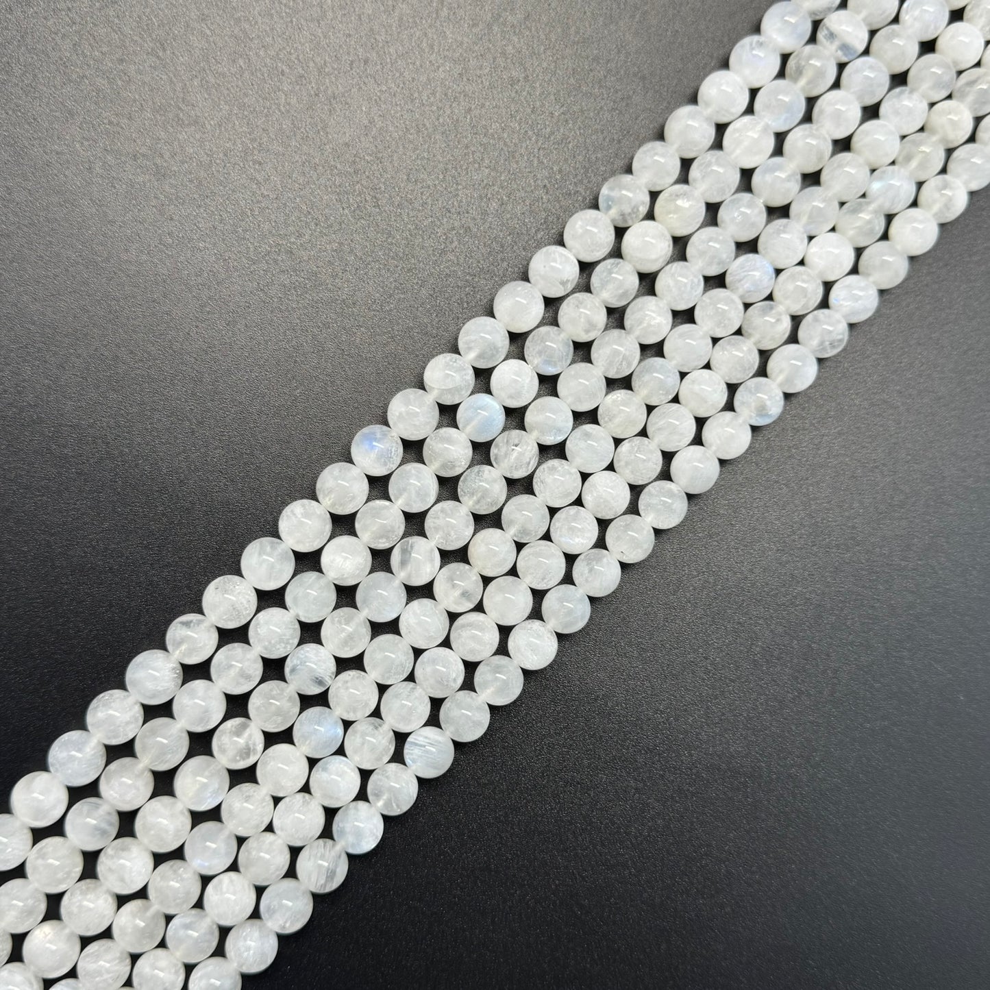 Moonstone Polished Round Beads - (AAAA+ Quality)