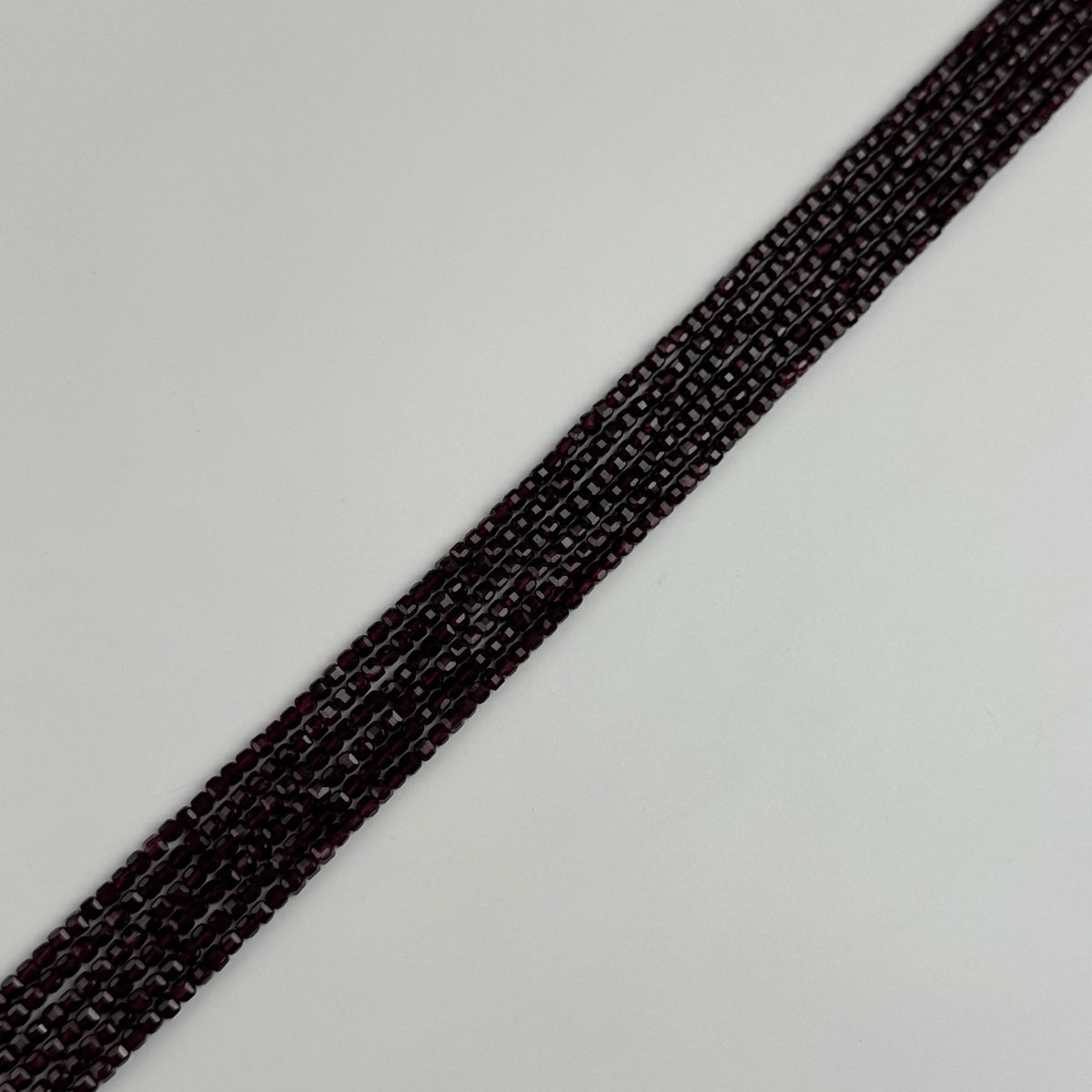 Faceted Garnet Beads - Square Shape (AAAA Quality)