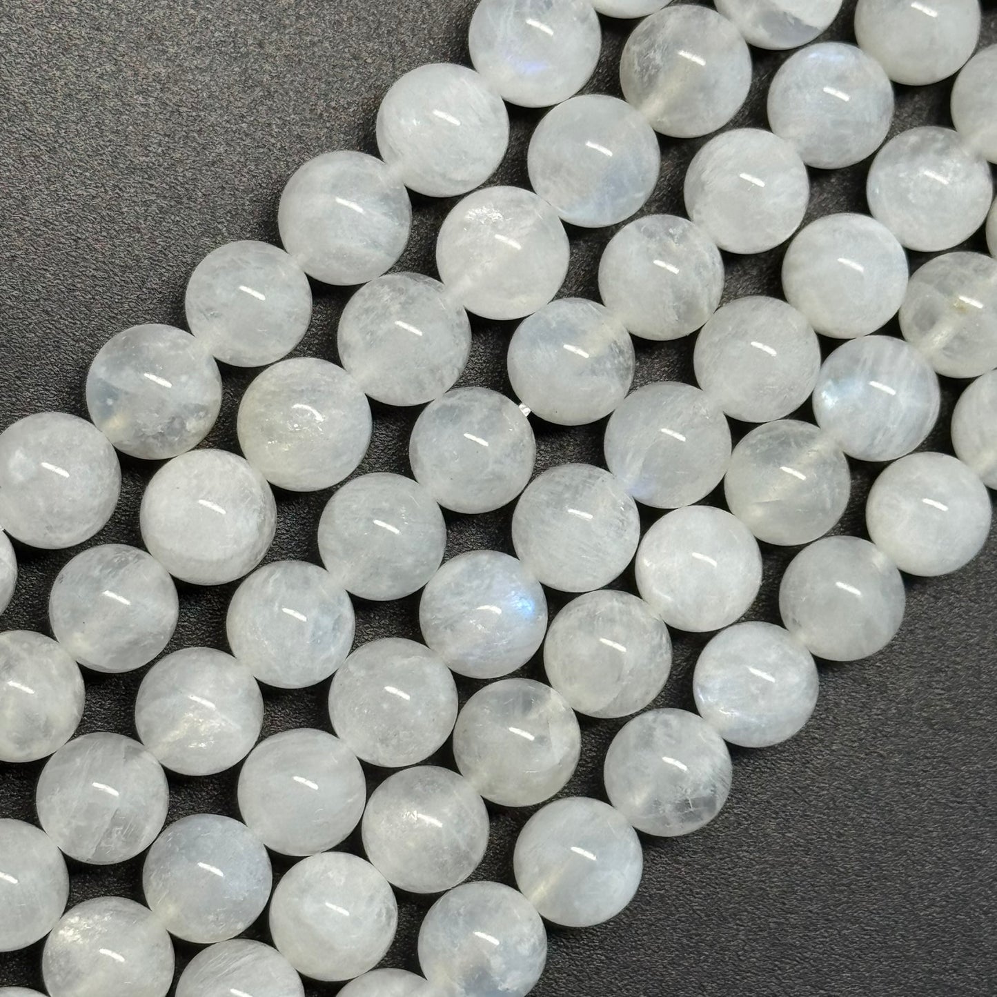 Moonstone Polished Round Beads - (AAAA+ Quality)