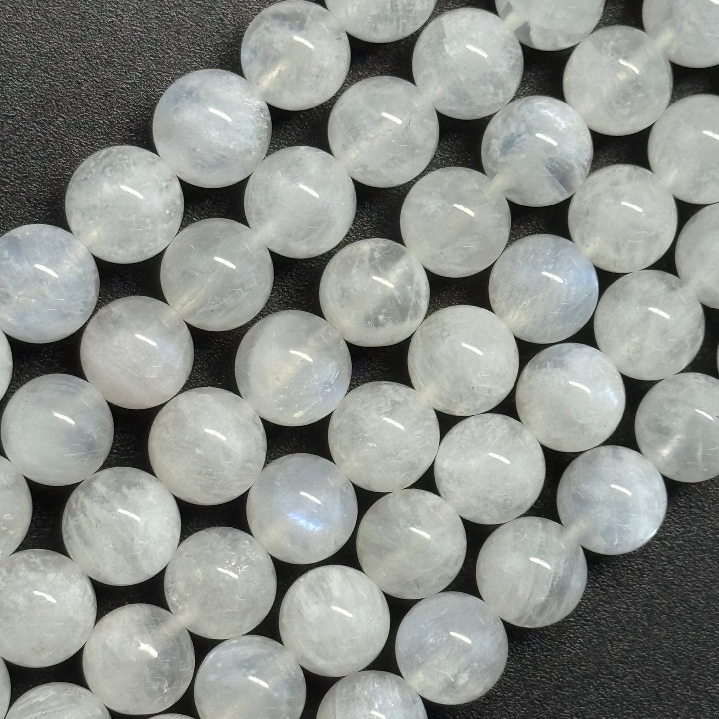 Moonstone Polished Round Beads - (AAAA+ Quality)