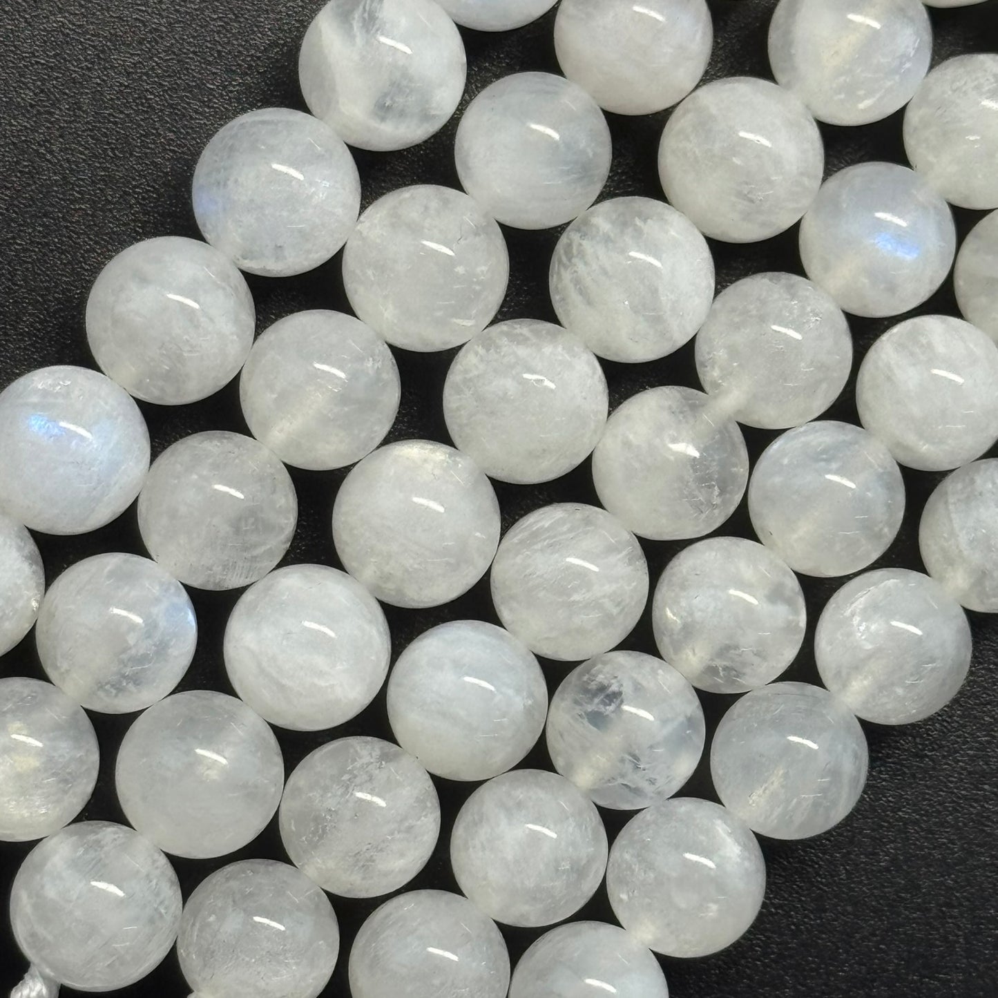 Moonstone Polished Round Beads - (AAAA+ Quality)