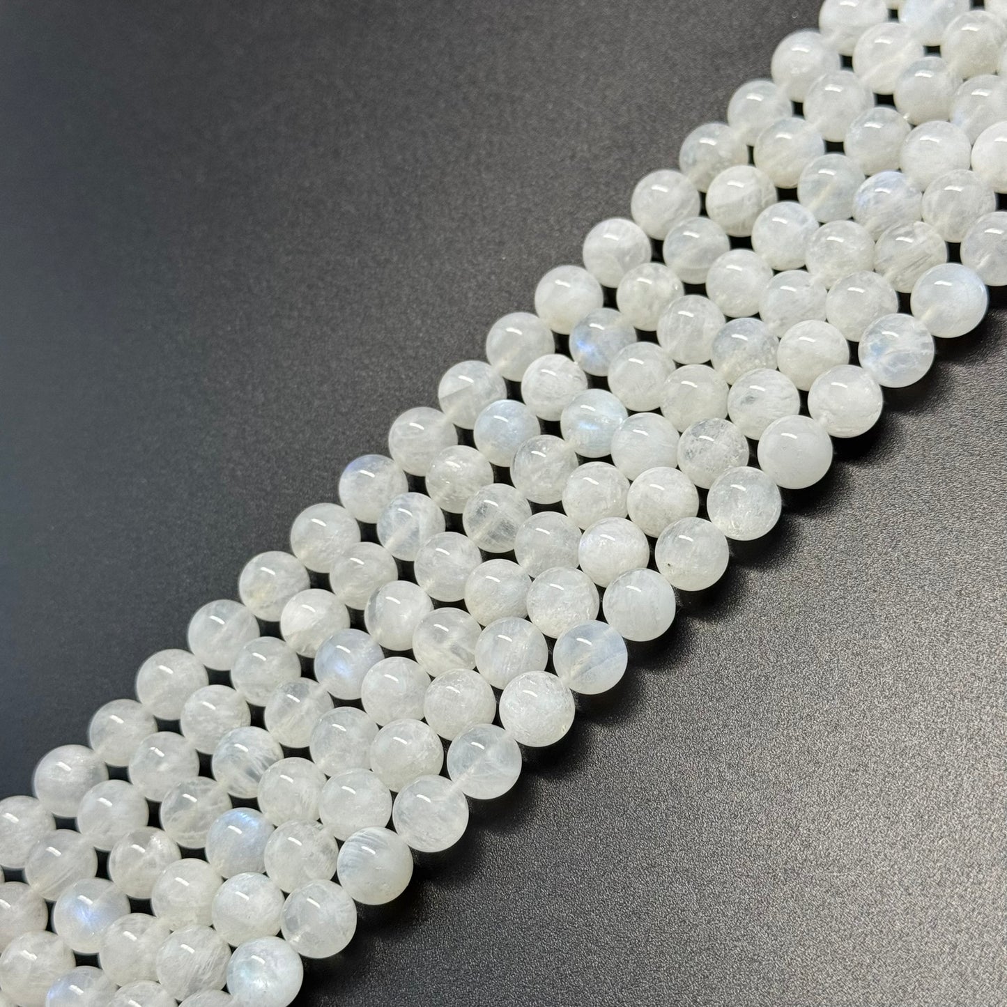 Moonstone Polished Round Beads - (AAAA+ Quality)