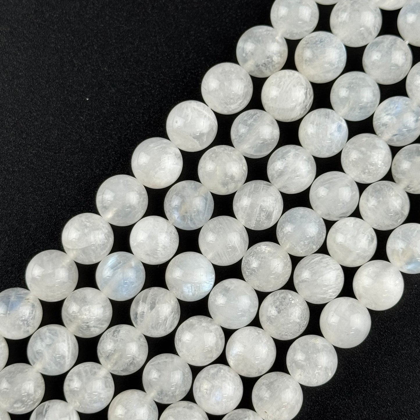 Moonstone Polished Round Beads - (AAAA+ Quality)