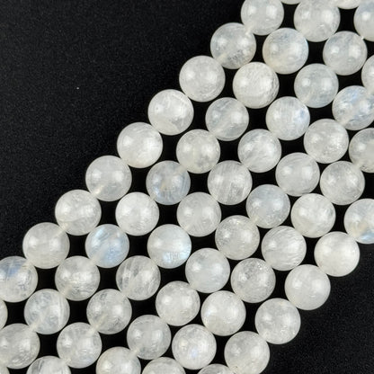 Moonstone Polished Round Beads - (AAAA+ Quality)