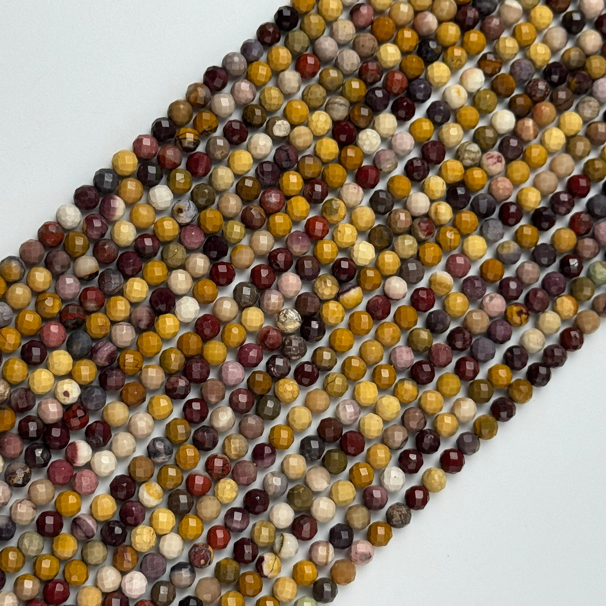 Faceted Mookaite Beads - Round Beads