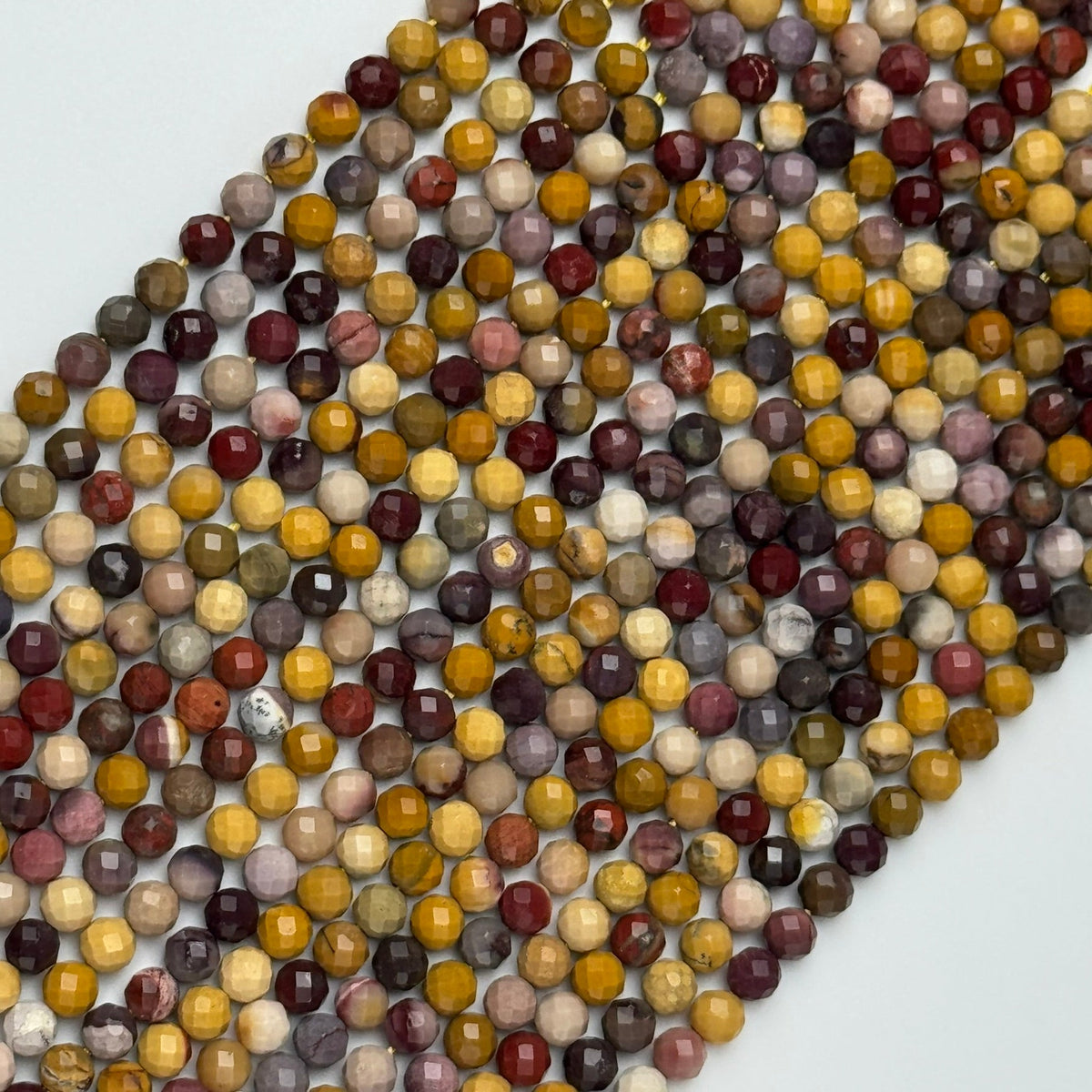 Faceted Mookaite Beads - Round Beads