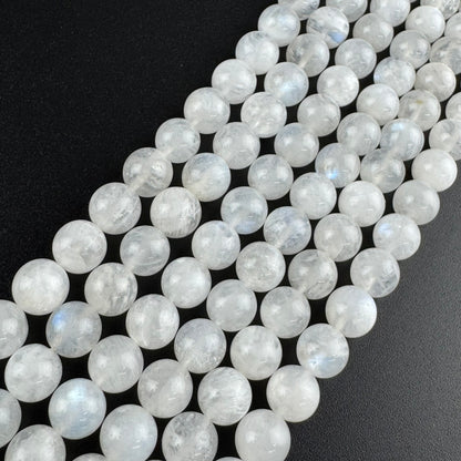 Moonstone Polished Round Beads - (AAAA+ Quality)
