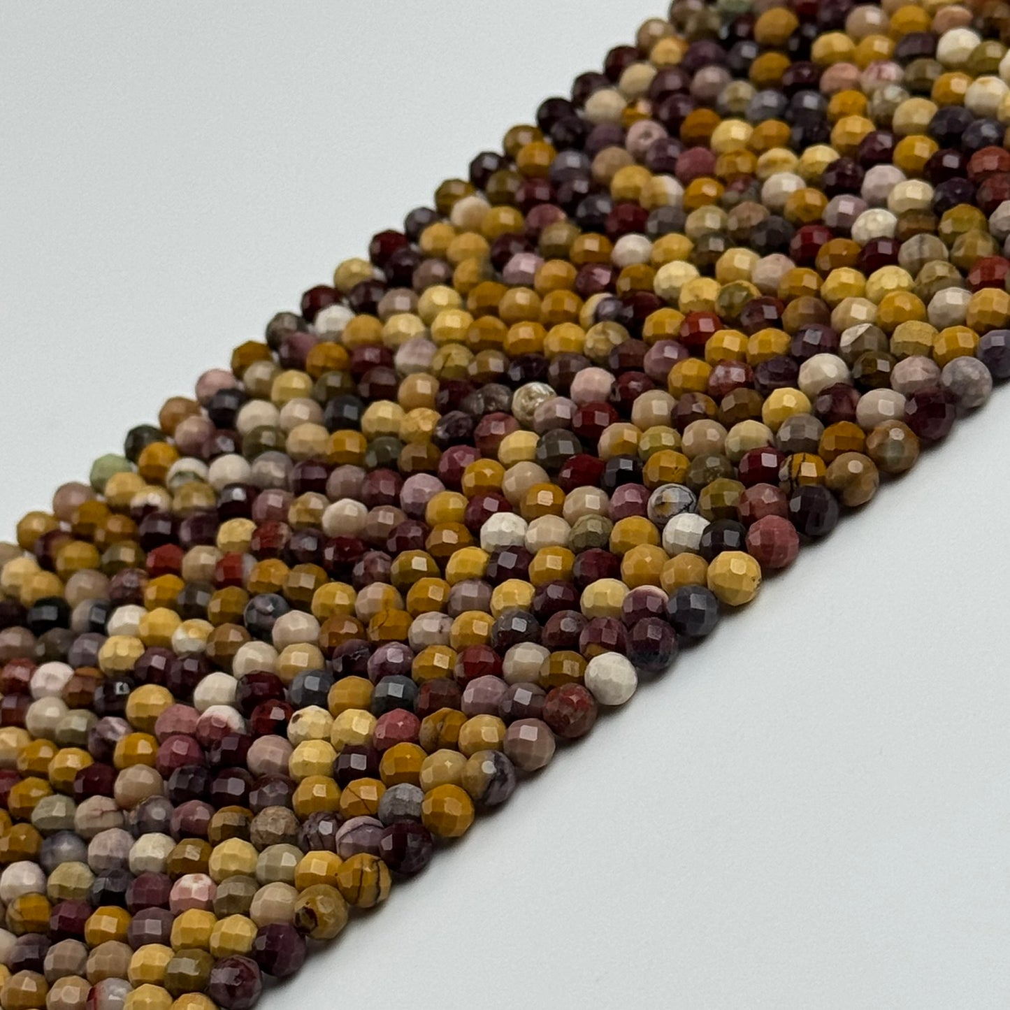 Faceted Mookaite Beads - Round Beads